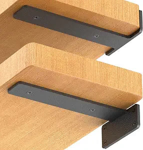 Starunder 6 Inch Floating Shelf Brackets,6 Pack LShape Shelf Supports