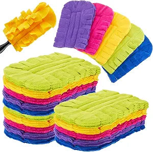 20 Pcs Reusable Duster Refills Washable Pads, Dark Color