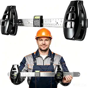 Level Ruler Picture Hanging Tool with 50 Nails  Straight Alignment Frames