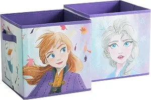Polycanvas Disney Frozen 2 Collapsible Storage Cubes, Set of 2, 10"x10"