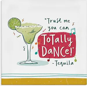 Funny Tequila Phrase Kitchen, 24 x 24 Inch Canvas Wall Art