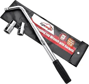 EPAuto Telescoping Lug Wrench, Wheel Wrench, CR-V Sockets (17/19, 21/22mm)