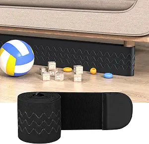 Under Couch Blocker 5" x 13 ft, Elastic Sofa Gap Bumper for Kids & Pets