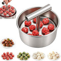 Meatball Maker, 12 Ball Stainless Steel Manual Meatball Maker Press Tool