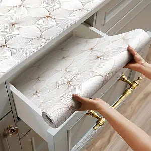 Quttisay Shelf Liner for Cabinets Non Adhesive Drawer Liner 12in x 10ft