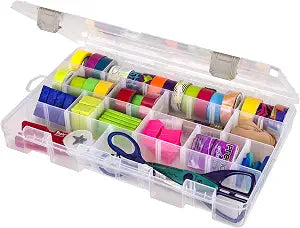 ArtBin Large Solutions Box Craft Organizer with 20 Dividers, Clear