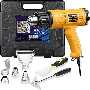 SEEKONE 1800W Heat Gun with Carry Case 122-1112 Variable Temp for Crafts