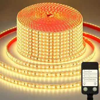 65.6Ft LED Strip Lights 2700K Ultra-Bright Strip Lights with Timer Dimmable