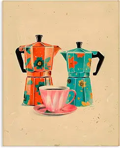 Stupell Industries Vintage Coffee Still Life, 16 x 20 Inch Canvas Wall Art