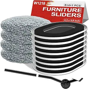Furniture Sliders for Hardwood Floors: Multi-Surface 3-in-1 Movers Sliders