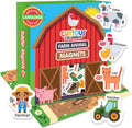 Curious Columbus Farm Animal Fridge Magnets for Toddlers 1-3 Year Olds