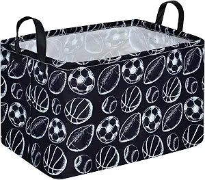 MAIZMZ Kids Hamper Storage Bins Organizer Toy Box Laundry Basket Large Canvas Collapsible Chest for Home/Dorm/Kitchen/Pet/Office/Closet/Shelf/Gift Baskets