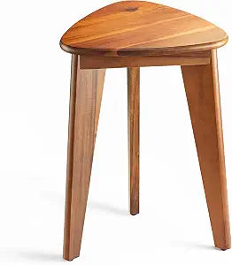Tidita 18" Wooden Corner Shower Foot Rest for Bathroom, Compact, Durable