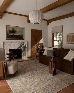 Loloi Milena Ivory/Sand 18" x 18" Sample Rug