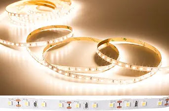12v High CRI LED Strip Tape Light 3000K Warm White 450 LED Per Roll Flexible Ribbon for Under Cabinet, Kitchen, DIY Lighting Project Power Supply Not Included (3000K Warm White)