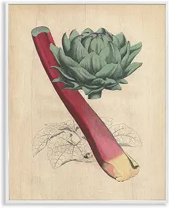 Vintage Vegetable Studies Kitchen, 16 x 20 Inch Framed Gicle Print