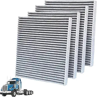4 Pack Activated Carbon Cabin Air Filter for Kenworth T660 T680 T800 T880 & Peterbilt 567 579 | Replaces X1987001, AF55839, P640110, PA30093, 4070948C1, 24479