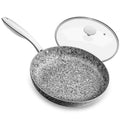 MICHELANGELO 8 Inch Nonstick Granite Frying Pan with Lid