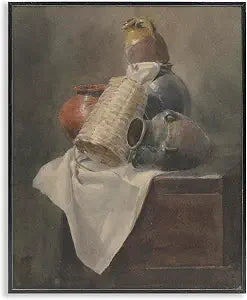 Traditional Still Life Vase Print, 16 x 20 Inch Framed Gicle Print