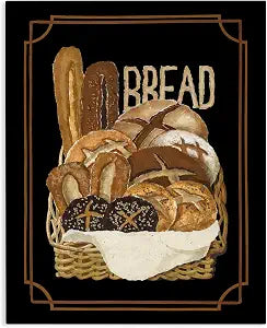Stupell Industries Traditional Bread Basket, 24 x 30 Inch Canvas Wall Art
