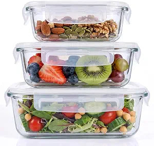 Food Storage Containers with Airtight Lid,3 Set,Oven,Freezer Safe
