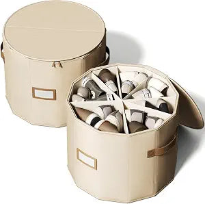 Round Shoe Organizer, Fan Dividers for Shoes & Boots, Blush Pink, 2 Pack
