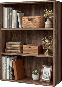 SONGMICS HOME 3-Tier Bookshelf, Narrow Shelving Unit