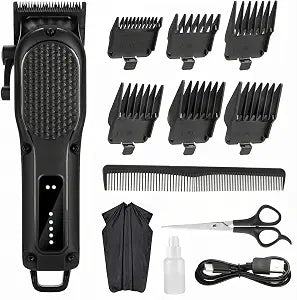Men's Hair Clippers for Professional Hair Trimmer Cordless Rechargeable Powerful Beard Trimmer Hair Cutting Grooming Tool