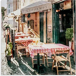 Stupell Industries Italian Bistro Scene, 17 x 17 Inch Canvas Wall Art