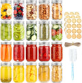 20 Pack 12 oz Mason Jars with Lids and Bands, Canning Jars