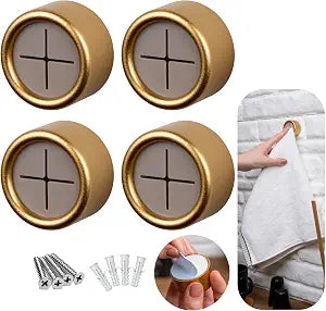 HEFA Towel Holder, Towel Hooks, Dish Towel Holder, Kitchen Organization, Bathroom Accesories, Kitchen Towel Hook, Kitchen Towel Holder, Christmas Gift, Kitchen Gadgets 4 Pack
