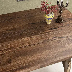 FunStick 15.8" x 240" Brown Wood Contact Paper Thick Birch Wood Wallpaper Peel and Stick Wood Grain Contact Paper Self Adhesive Removable Wood Wall Paper Roll for Countertops Cabinets Furniture Desk