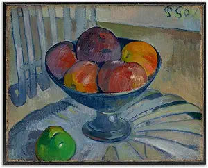 Classic Fruit Dish Garden Chair, 11 x 14 Inch Framed Gicle Print