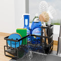 Fikoksol Large Sponge Holder for Kitchen Sink, 90-Degree Sink Caddy Storage