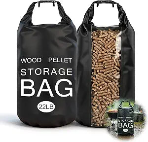 2 Pack 22LB Waterproof Wood Pellet Storage Bags with Handles