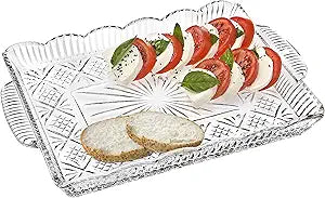 Godinger Serving Tray, Desserts Decor Platter for Appetizers, Snack & Fruit