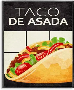 Taco Classic Meal Kitchen, 11 x 14 Inch Framed Gicle Print