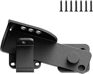 Stainless Steel Flip Gate Latch with 3 Adjustable Padlock Holes  Heavy Duty Outdoor Fence Door Latch for Wooden Double Gate, Shed, Barn