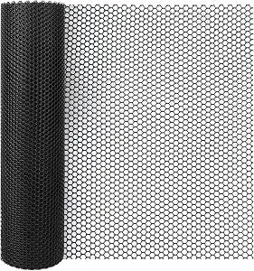 Bar Shelf Liner for Countertop, Glass Drying Plastic Mesh Mat 24 Inch Wide