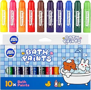 Bath Paint Sticks, Non-Toxic Bathtub & Tile Paint, Vibrant Smooth Drawing Twistable Sticks for Bathroom Tile, Washable and Easy Clean DIY Bathroom Art & Personal Painting Art Set