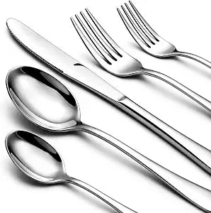 NICE KITCHEN Silverware Set, 40 Piece Stainless Steel Cutlery Sets for 8