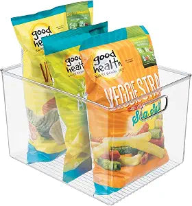 iDesign Storage Bin, 12" x 10" x 8", Clear