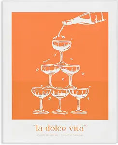 Stupell Industries Champagne Toast Still Life, 16 x 20 Inch Canvas Wall Art