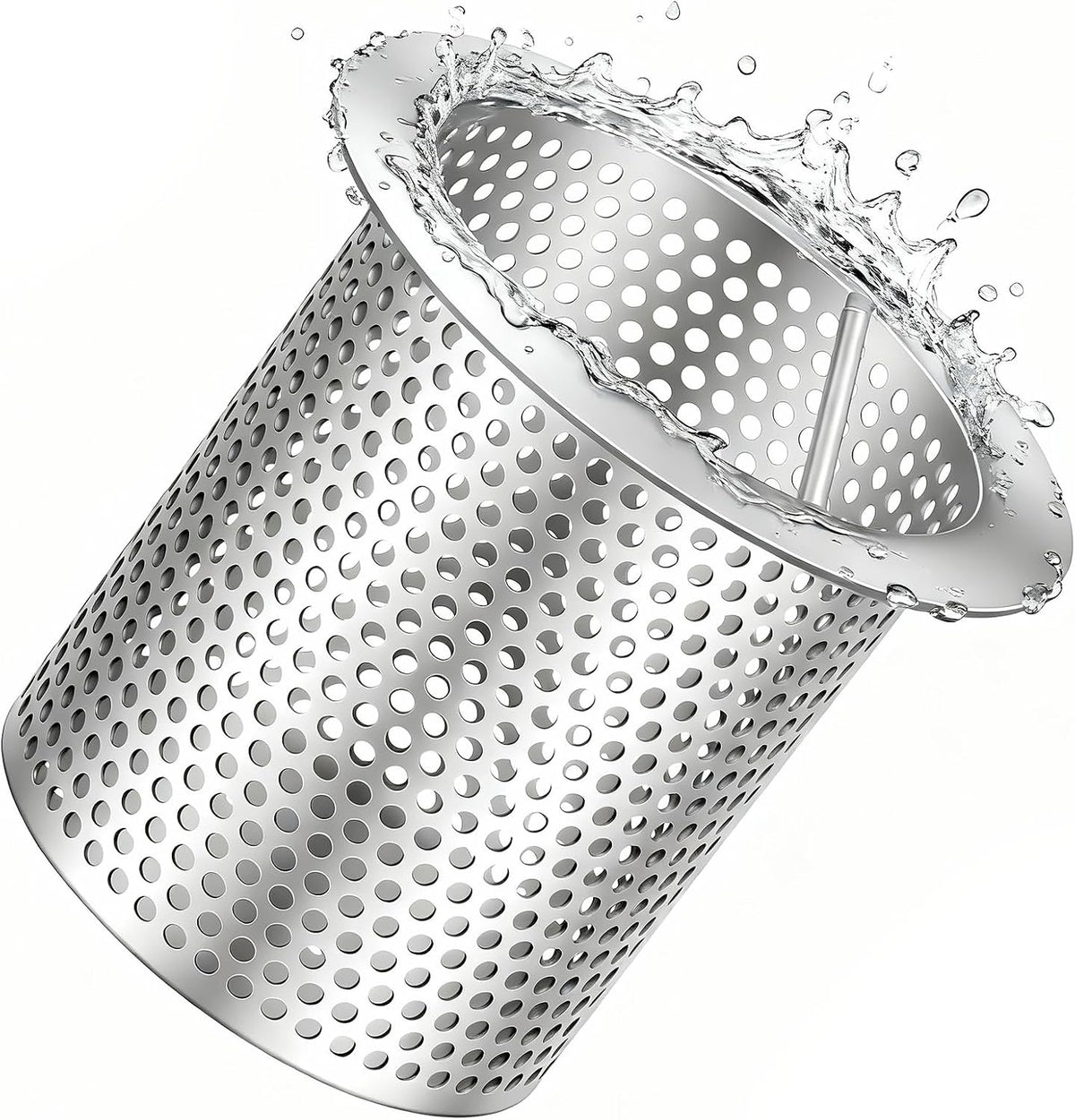 1 Pcs Commercial Floor Drain Strainer, 4" Diameter X 4" Tall