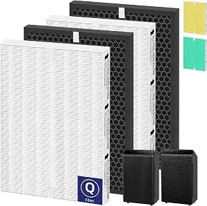 5510 5520 5530 HEPA Air Purifier Filter Q Replacement for Winix 5510 5520 5530 Plasmawave Air Purifier H13 True HEPA Carbon Filter,# 1712-0123-00,2 Set