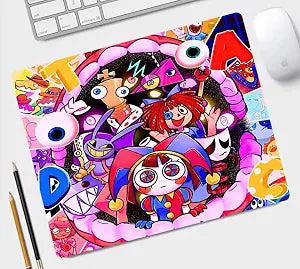 The Amazing Digital Circus Pomni the Jester Cartoon Animated TV Show Web Series Non-Slip Mousepad Gaming Computer Mouse Pad Gaming Desktop Laptop Mouse Pad with Stitched Edge 7.1 x 8.7 inches