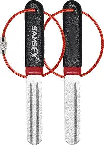 SAMSFX Dual-Grit Diamond Fishing Hook and Knife Sharpening Stone