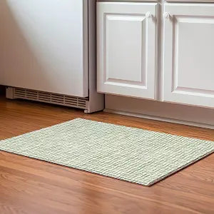 Addison Rugs Mayfield AMF978 Aloe 1'8" x 2'6" Indoor Premium Machine Washable Rug, Silky Soft, Easy Clean, Non Shedding, Bedroom, Living Room, Dining Room, Kitchen, Rug