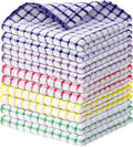 Kitinjoy Cotton 10 Pack Terry Kitchen Dish Cloths, Mixed Color
