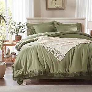 Anluoer Queen Comforter Set with Sheets,Bed in a Bag Queen Bedding Sets